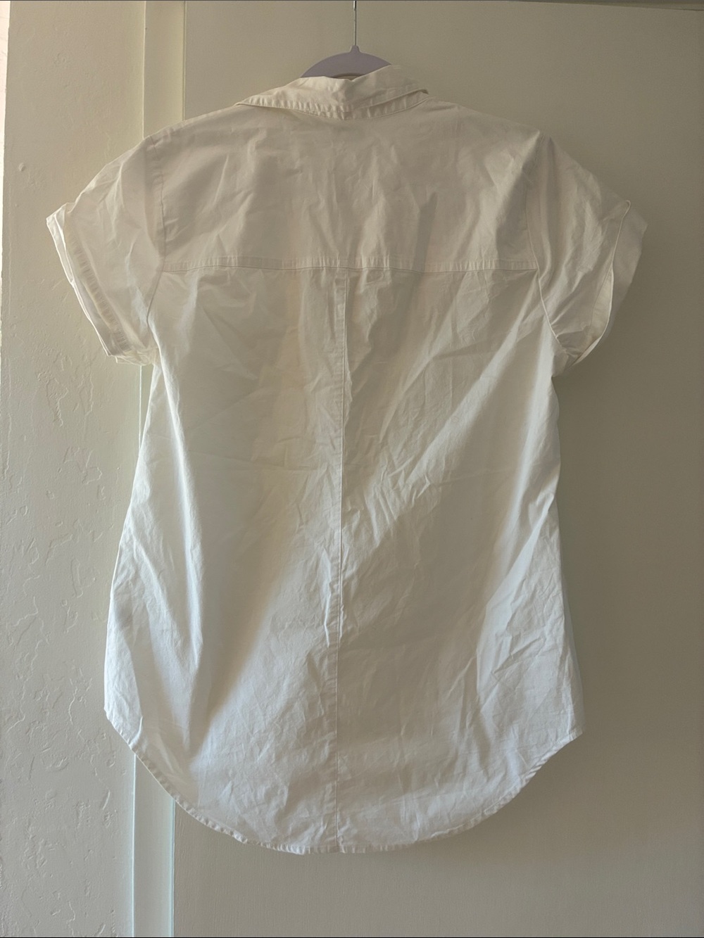 J. Crew White Short-Sleeve Button-Down Shirt - Picture 2 of 3